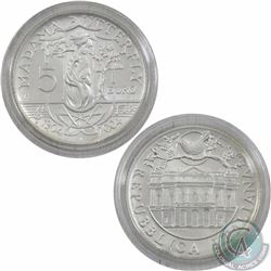 2003 Republic of Italy 5 Euro " La Scala Opera House, where Madam Butterfly first performed in 1904"