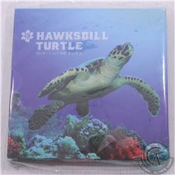 2014 Australia $2 1oz Fine Silver Proof Hawksbill Turtle (Tax Exempt)