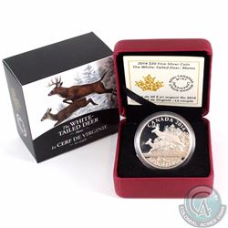 2014 $20 Fine Silver Coin The White Tailed Deer - Mates issued by the Mint (TAX Exempt)