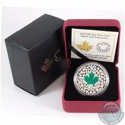 2014 Canada $20 Maple Leaf Impression (#2) Fine Silver Coin issued by the Mint (TAX Exempt)