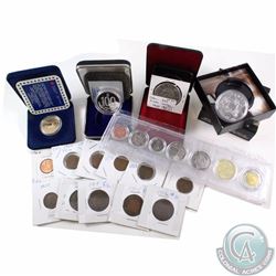 Cdn Lot of 6: 2012 Proof-Like encased 7-coin set, 1887-1987 Central Trust .9999 Silver .55 troy oz P