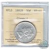 Image 1 : 1882H NFLD Fifty Cents ICCS EF-40 (cleaned and holder is impaired)