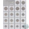 Image 2 : Estate lot of 68 x Canadian George V 1c ,5ct,10c,25c, and 50c Coins in white display folder. This lo