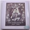 Image 1 : Estate lot of  80x Canadian George VI 1c ,5-cent,10c,25c, 50c and Silver $1 Coins in white display f