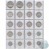 Image 2 : Estate lot of  80x Canadian George VI 1c ,5-cent,10c,25c, 50c and Silver $1 Coins in white display f