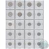 Image 3 : Estate lot of  80x Canadian George VI 1c ,5-cent,10c,25c, 50c and Silver $1 Coins in white display f