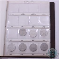 Estate lot of 1968-2002 Canada Dollar collection in Brown Unimaster album. You will receive the Cana