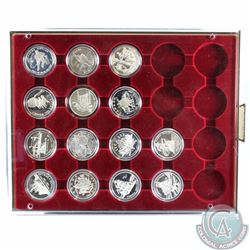 Estate lot of 14x Canada Proof commemorative silver Dollars. This lot includes the following dates o