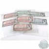 Image 1 : Estate Lot of 7x 1954 Canadian Paper Money. The denominations you will receive are: 2x $1, 4x $2 and