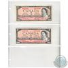 Image 4 : Estate Lot of 7x 1954 Canadian Paper Money. The denominations you will receive are: 2x $1, 4x $2 and