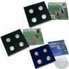 Image 1 : Estate Lot of 3x Canadian Commemorative Proof 4-coin Sterling Silver 50-cent Coin Sets. The sets you