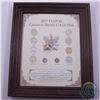 Image 1 : Framed 1902-1999 20th Century Canadian Nickel Collection. The dates within the frame include:1902, 1