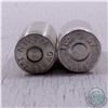 Image 2 : Estate Lot of 2x 1 oz .999 Fine Silver .45 Caliber Bullets (Tax Exempt). 2pcs