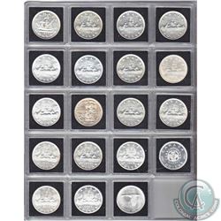 Estate Lot of 19x 1949-1967 Canadian Silver Dollars. The dates you will receive are: 1949, 1950, 195