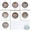 Image 2 : Estate Lot of 7x 1906-1913 Canadian 50-cent Coins. The dates included in this lot are: 1906, 1908, 1
