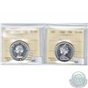 Image 1 : Estate Lot of 2x 1964 and 1966 Canadian 50-cent ICCS Certified PL-66 Cameo. (2pcs)