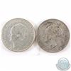 Image 2 : Lot of 2x 1938 and 1939 Netherland 2 1/2 Silver Guldens. (2pcs)