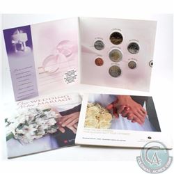 Lot of 3x 2004-2006 Wedding Gift Sets issued by the Royal Canadian Mint. The dates you will receive 