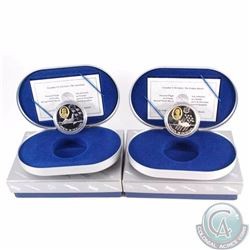 Lot of 2x  1997 Canada $20 Sterling Silver Coins from the Aviation Series. The coins you will receiv