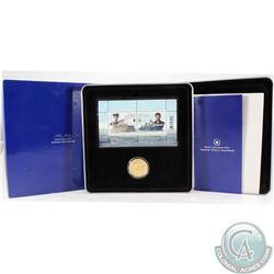 2010 Navy Dollar Coin and Stamp Set Commemorating the 100th Anniversary of the Canadian Navy. Coin c
