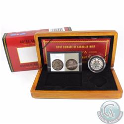 2008 Canada Royal Canadian Mint 100th Anniversary Coin & Stamp Set issued by Canada Post.