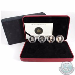 2004 Canada 4-coin 50-cent Effigy Set issued by the Royal Canadian Mint.
