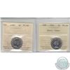 Image 1 : 1960 & 1961 Canada 5-cent ICCS Certified coins. this lot includes the 1960 5c ICCS PL-66 and the 196