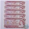 Image 1 : Run of five 1974 Canada  $2.00 notes with consecutive serial numbers all in UNC Condition.