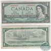 Image 1 : 1954  Canada $1.00 note with very low serial number S/L0000007.