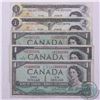 Image 1 : Group lot of five different Canada $1.00 Replacement notes. 5pcs