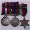 Image 1 : 3x 1939-1945 Sterling Silver General Service War Medals and 1 Italy Star with Ribbons. (3 pcs)