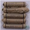 Image 1 : Lot of 5x Mixed rolls of George V and George VI 1-cent coins.