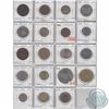 Image 1 : Mixed Page of 19x Various Mixed World Coins-oldest date 1907.  Please view scan, no return on this i