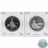 Image 1 : Pair of United States Commemorative Silver Half Dollars. Dated 1993 & 1995, in Proof condition. 2 pc