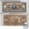 Image 1 : 1937 $100 note from the Bank of Canada; cat code BC-27b, Gordon-Towers signatures in Very Fine Condi