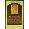 Image 1 : MAX CAREY AUTOGRAPHED HOF GOLD PLAQUE POST CARD