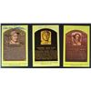 Image 1 : 3 - AUTOGRAPHED HOF GOLD PLAQUE POST CARDS, LYONS, JACKSON, JOHNSON
