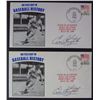 Image 1 : 2 - ENOS SLAUGHTER AUTOGRAPHED TCMA CACHETS - COOPERSTOWN JULY 28, 1985
