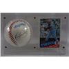 Image 1 : KIRBY PUCKETT AUTOGRAPHED/SIGNED OAL BASEBALL & ROOKIE CARD