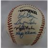 Image 6 : 1984 JACKSON METS AUTOGRAPHED/SIGNED TEAM BALL (19 SIGNATURES)