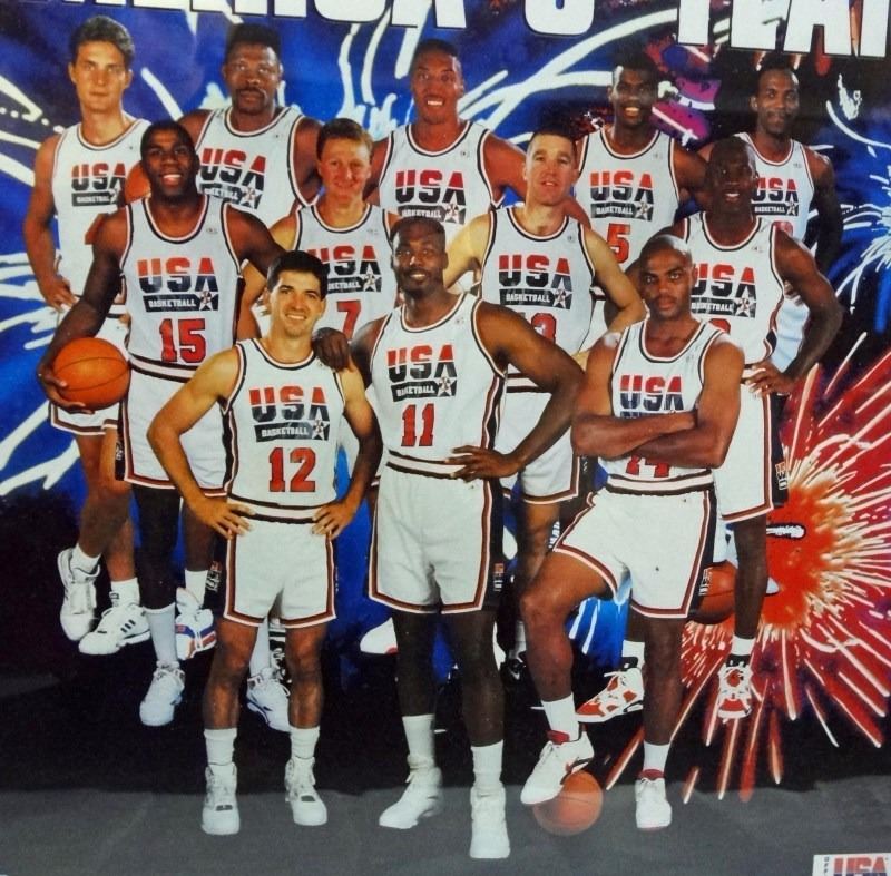 Vintage USA Basketball America's Team Poster (16" x 20") 1992 Starline Framed