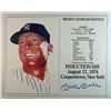 Image 1 : MICKEY MANTLE AUTOGRAPHED INDUCTION DAY 8x10