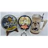 Image 1 : AWESOME MICKEY MANTLE COLLECTION: STEIN, 2 PLATES, ORNAMENT & POST CARD