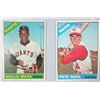 Image 1 : 1966 TOPPS #1 WILLIE MAYS & #30 PETE ROSE, BOTH VG