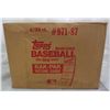 Image 1 : 1987 Topps Baseball Unopened Rack Pack Case w/ 6 Boxes per Case, 24 Packs /Box