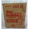Image 2 : 1987 Topps Baseball Unopened Rack Pack Case w/ 6 Boxes per Case, 24 Packs /Box