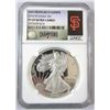 Image 1 : 2014 Proof Silver Eagle NGC PF69 Ultra Cameo San Francisco Giants World Series