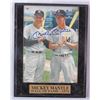 Image 1 : MICKEY MANTLE AUTOGRAPHED 5x7 COLOR PHOTO