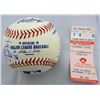 Image 1 : MULTI-SIGNED BALL (14) from FEB 8, 2003 DiMAGGIO LEGENDS GAME,  UNIDENTIFED