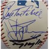 Image 2 : MULTI-SIGNED BALL (14) from FEB 8, 2003 DiMAGGIO LEGENDS GAME,  UNIDENTIFED
